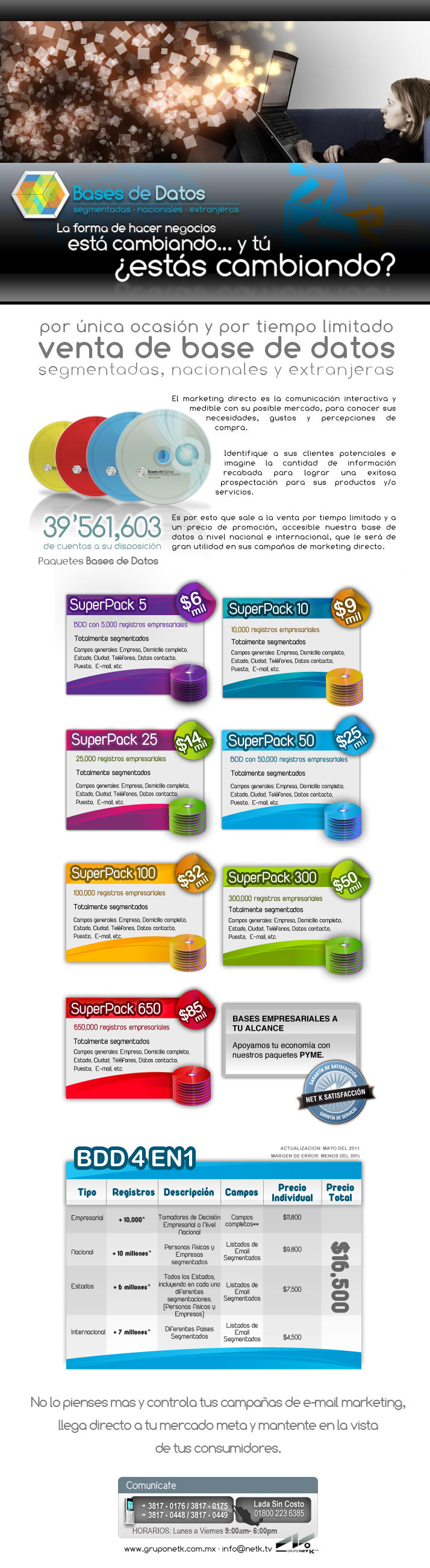 Venta de Bases de Datos
